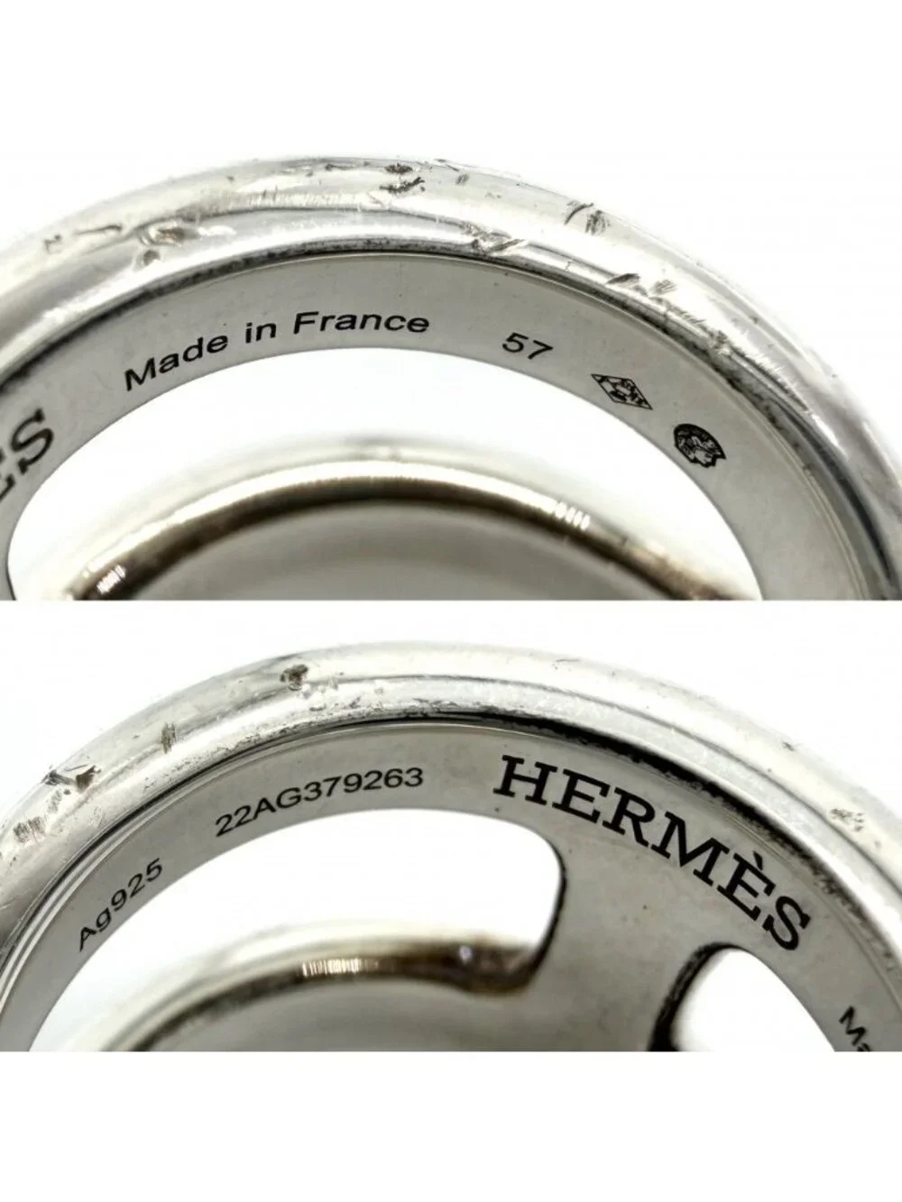 Hermes Ring Osmose GM Small Items 57 925 Sterling Silver